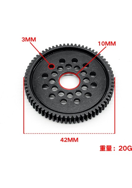 Metal 68 T Düz Dişli ve Dişli Montaj Yüksek Hızlı Dişli Seti 54500 Tamiya Tt-02 TT02 1/10 Rc Araba Yükseltme Parçaları (Yurt Dışından)