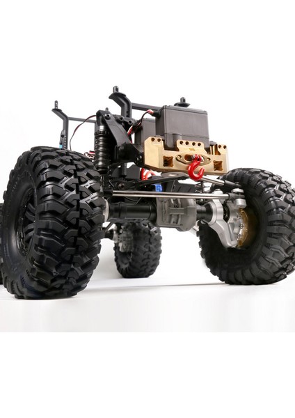 Trx4 Cnc Pirinç Ön Tampon Servo Dağı ve 25 T Direksiyon Dişlisi Servo Vinç Tekerlek 1/10 Rc Paletli Traxxas A (Yurt Dışından)