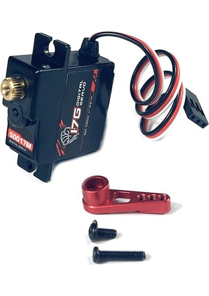 17G 3.5 kg Metal Dişli Dijital Servo ve Metal Servo Kol S0017M Wpl C14 C24 Mn D90 MN99S Rc Araba Yükseltme Parçaları,1 (Yurt Dışından)
