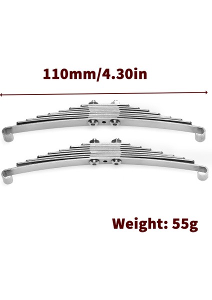 Çift Ön Süspansiyon Çelik Yaprak Yay 1/14 Tamiya Traktör Römork Kamyon Rc Araba Yükseltme Parçaları, D (Yurt Dışından)
