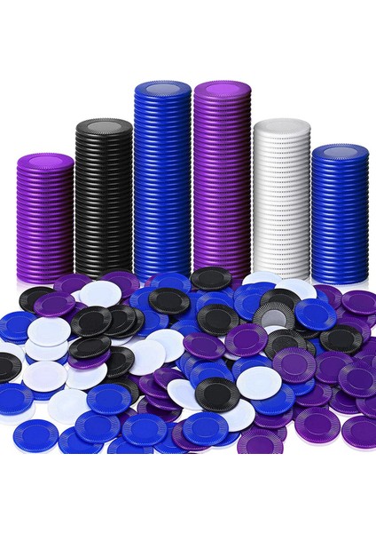 400 Parça Plastik Poker Cips Oyun Cipsleri 4 Renk Sayaç Kartı Oyun Oynamak Için Sayma Bingo Oyun Cips Kartı, 2 (Yurt Dışından)