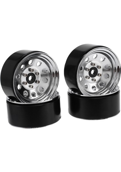 4 Adet Metal Beadlock 1.9 Jant Tekerlek Göbeği Yuvarlak Delik 1/10 Rc Paletli Araba Traxxas Trx4 D90 Eksenel SCX10 90046, Gümüş (Yurt Dışından) fırsatları