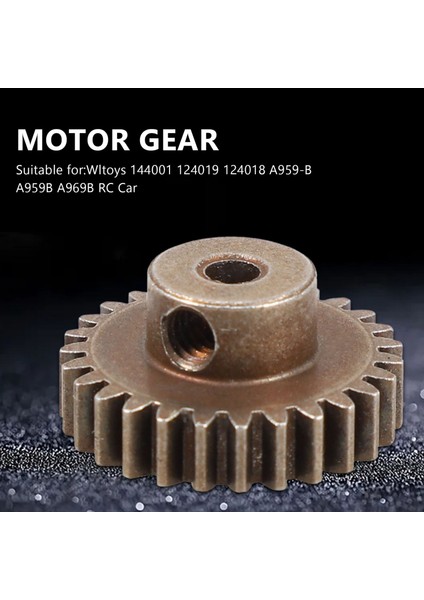 27 T Çelik Motor Dişli Yükseltme Parçaları Wltoys 144001 124019 124018 A959-B A959B A969B Rc Araba Yedek Aksesuarları (Yurt Dışından) modelleri