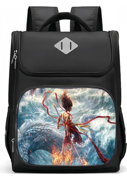 Nezha Ilkokul Öğrencisi Büyük Kapasiteli Ultra Hafif 16 Inç Çocuk Okul Çantası (Yurt Dışından)