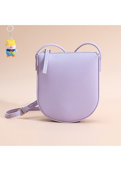Moda Bayan Crossbody Omuz Çantası Kadın Çok Yönlü Fermuarlı Küçük Kare Çanta (Yurt Dışından)