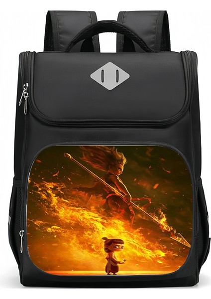 Nezha Ilkokul Öğrencisi Büyük Kapasiteli Ultra Hafif 16 Inç Çocuk Okul Çantası (Yurt Dışından)