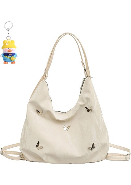 Büyük Kapasiteli Çanta Kadın Başliyö Tote Çantası Omuz Tek Omuz Crossbody Sırt Çantası (Yurt Dışından)