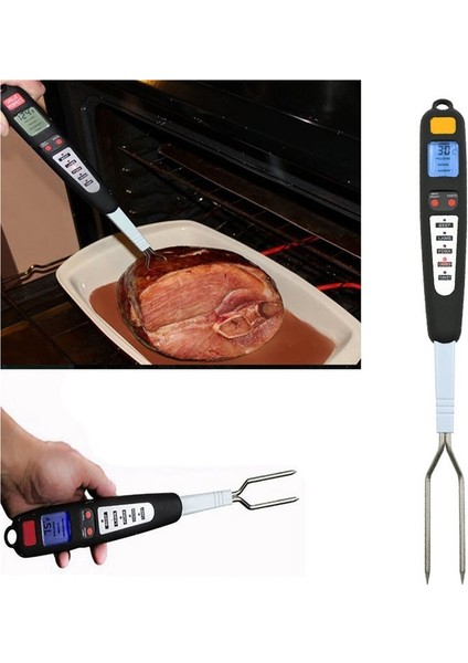 Açık Barbekü Çatalı Dijital Termometre Et Gıda Termometresi Arkadan Aydınlatmalı Çift Çatal Barbekü Termometresi (Yurt Dışından) fiyatları
