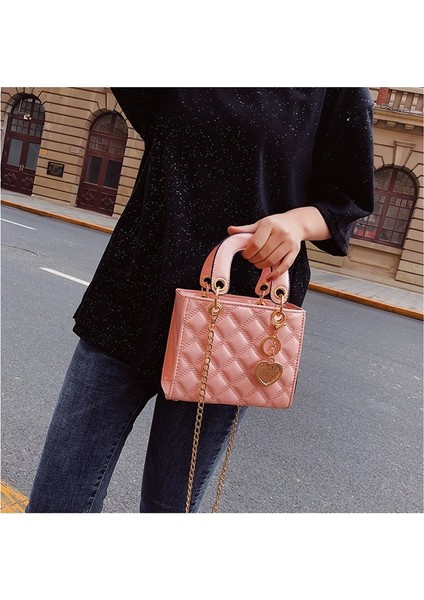 Kadınlar Için Moda Küçük Kare Çanta Crossbody Çanta Eşkenar Dörtgen Omuz Çantası (Yurt Dışından) modelleri