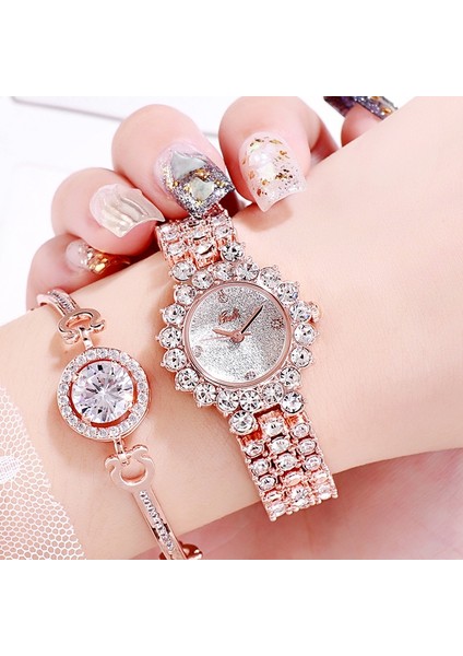 Bilezikli Saat Rose Gold Shell Beyaz Plaka Rose Gold Shell Beyaz Plaka (Yurt Dışından)