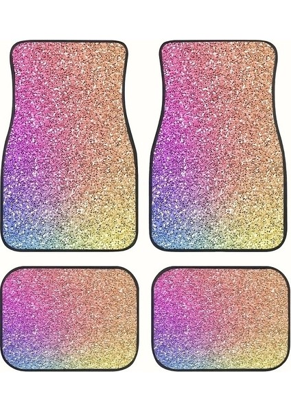 Araba Vintage Ayak Paspasları Halı Kirlenmeye Dayanıklı Paspaslar 4'lü Set (Yurt Dışından)