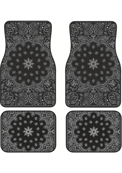 Araba Vintage Ayak Paspasları Halı Kirlenmeye Dayanıklı Paspaslar 4'lü Set (Yurt Dışından)