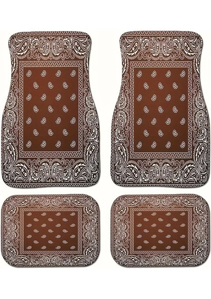 Araba Vintage Ayak Paspasları Halı Kirlenmeye Dalı Paspaslar 4'lü Set (Yurt Dışından)