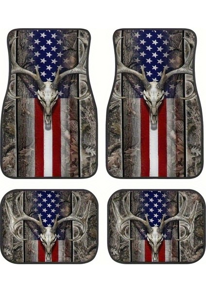 Araba Vintage Ayak Paspasları Halı Kirlenmeye Dalı Paspaslar 4'lü Set (Yurt Dışından)