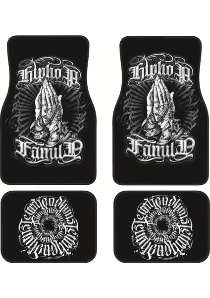 Araba Vintage Ayak Paspasları Halı Kirlenmeye Dalı Paspaslar 4'lü Set (Yurt Dışından)