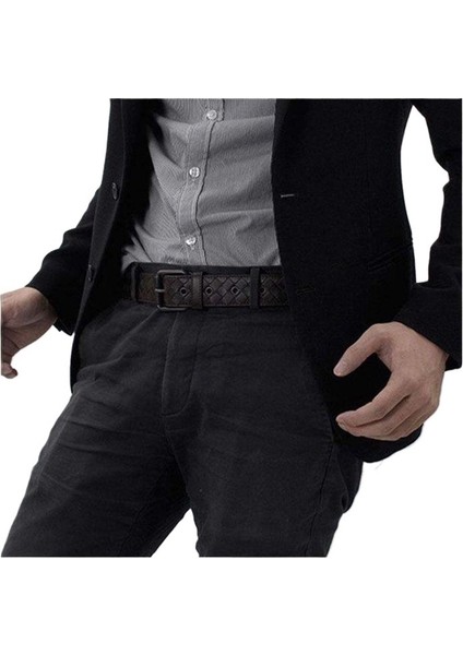 Örgülü Erkek Deri Kemer 120CM (Yurt Dışından)