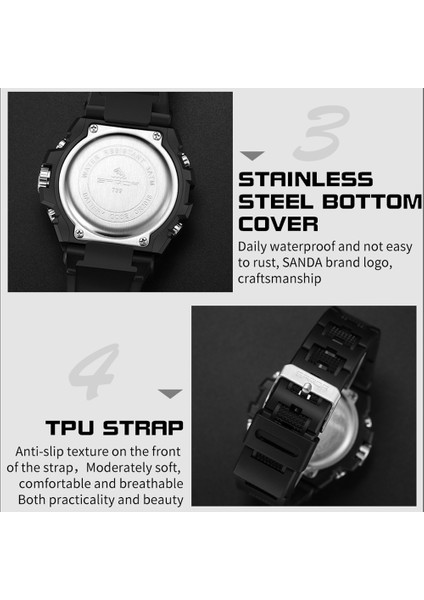 Çift Dijital Ekran Erkek Kuvars Saat 6008 Senfoni Mor 6008 Senfoni Mor (Yurt Dışından) fiyatları