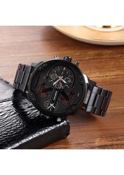 6820 Erkekler Çift Ekran Izle Siyah Kabuk Turuncu Göz Çelik Bant Siyah Kabuk Turuncu Göz Çelik Bant (Yurt Dışından) fiyatları