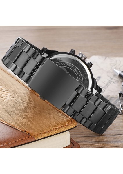 6820 Erkekler Çift Ekran Izle Siyah Kabuk Turuncu Göz Çelik Bant Siyah Kabuk Turuncu Göz Çelik Bant (Yurt Dışından) modelleri