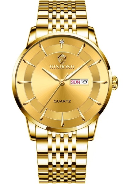 B2077 Tokalı Quartz Saat Tam Altın-Altın Tam-Altın-Altın (Yurt Dışından)