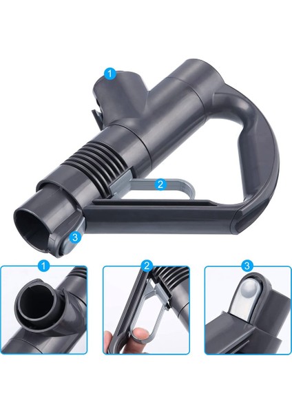 Dyson Elektrikli Süpürge Için Elektrikli Süpürge Kolu DC19 DC23 DC26 DC29 DC32 DC36 DC37 Değnek Kolu Yedek Parçalar (Yurt Dışından) modelleri