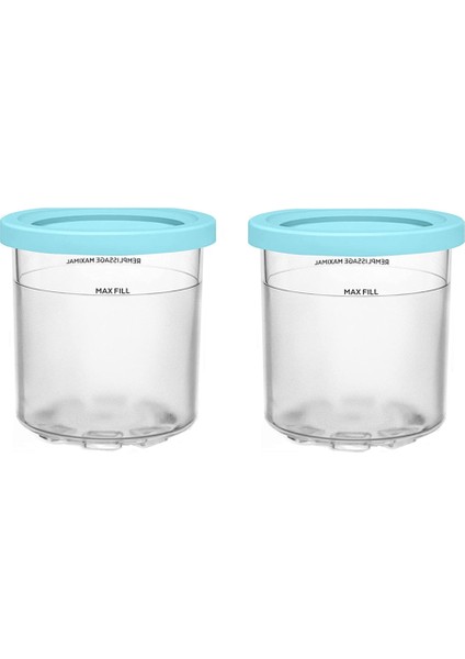 2 Adet Dondurma Pint Fincan Ninja Için NC299AM C300S Serisi Yeniden Kullanılabilir Dondurma Gelato Saklayabilir (Yurt Dışından)