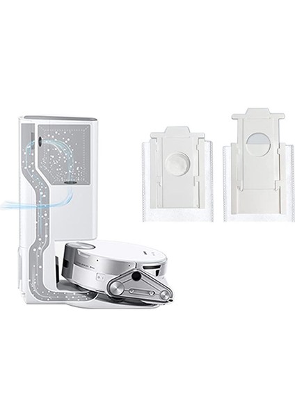 Adet Elektrikli Süpürge Toz Torbaları Samsung VCA-RDB95 Jet Bot + Jet Bot Aı + Robotlu Süpürge Yedek Yedek Parça (Yurt Dışından)