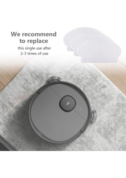 Ecovacs Deebot Ozmo 950 920 T5 T5MAX N5 N8 DJ65 DX93 Robotlu Süpürge Için Tek Kullanımlık Paspas Yedek Yedek Parçalar (Yurt Dışından) fırsatları