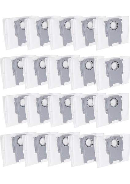 20 Adet Roborock S8+ /s8 Pro Ultra / S7 Maxv Ultra / Q5 / Q5+ / Q7+ / Q7 Max+ Çöp Torbası Elektrikli Süpürge Aksesuarları (Yurt Dışından)
