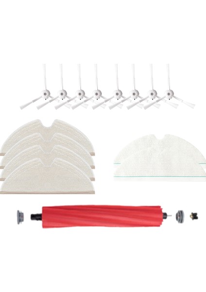 15 Adet Ayrılabilir Ana Yan Fırça Paspas Bezi Roborock T8 / Q7 Max / Max + Robotlu Süpürge Aksesuarları Kiti (Yurt Dışından)