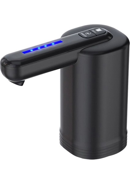 5 Galonluk Şişe Için Su Sebili, Evrensel 2 Motorlu Daha Hızlı Pompalanan Su Pompası, Taşınabilir USB Şarj Siyah (Yurt Dışından)