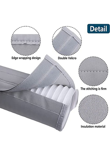 Klima Hortum Kapağı Sargısı - 5 Inç ve 5.9 Inç Çaplı Egzoz Hortumları Borusu Için Taşınabilir Ac Için Yalıtımlı Hortum Kapağı (Yurt Dışından) modelleri