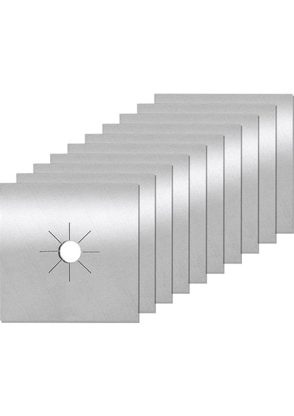 10 Paket Tekrar Kullanılabilir Gazlı Ocak Brülör Kılıfları Yapışmaz Ocak Brülör Kaplamaları Gazlı Ocak Koruyucuları Kesilebilir Kolay Temizlenir (Yurt Dışından)