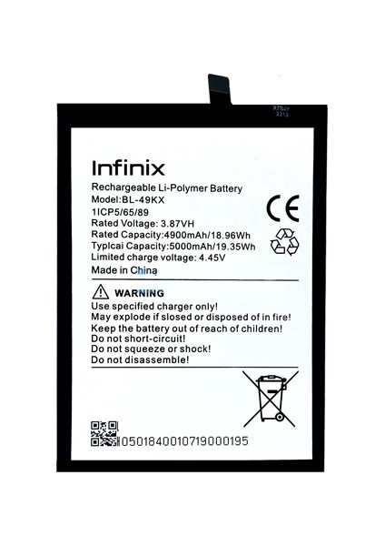 NOTE 12 Batarya Pil Sıfır Orijinal