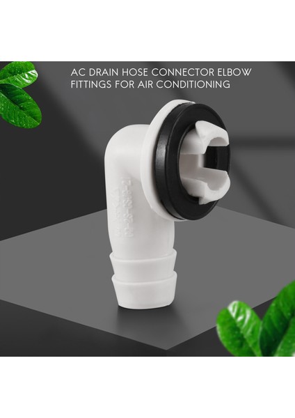 Klima Ac Tahliye Hortumu Konektörü Mini Bölünmüş Üniteler ve Pencere Ac Ünitesi Için Kauçuk Halkalı Dirsek Bağlantısı 3/5 Inç (15MM) (Yurt Dışından)