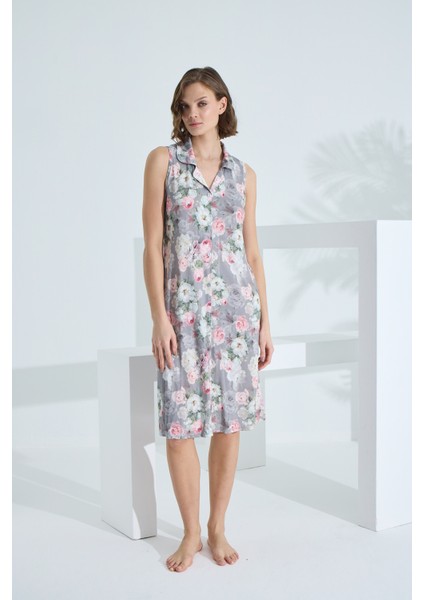 Bambu Kolsuz Cepli Yazlık Kadın Gecelik 72901 fiyatları