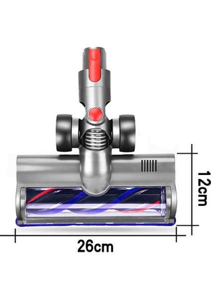 Dyson V7 V8 V10 V11 V15 Için Vakum Turbo Fırça Kafası Sert Zemin ve Halı Için LED Işıklı Elektrikli Süpürge Aksesuarları (Yurt Dışından)