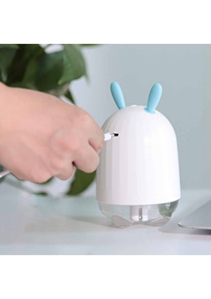 Mini Hava Nemlendirici Sevimli Tavşan USB Aromaterapi Uçucu Yağ Difüzörü Aydınlık Araba Ofis Hava Temizleme Cihazı, B (Yurt Dışından) fırsatları