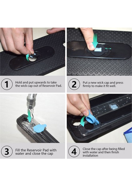 Parçaları Irobot Pro-Clean Rezervuar Pedi Braava 380 380 T MINT5200 Nane 4200A MINT4205 MINT5200C Zemin Paspas Robotu (Yurt Dışından) fırsatları