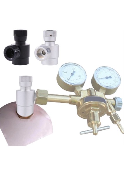 Co2 Silindir Doldurma Adaptörü, Kendi Yapımı Gaz Tüpü Regülatörü M10X1 - W21.8-14 Argon, Co2, Karışık Gaz, Gümüş Için Adaptör (Yurt Dışından) indirimleri