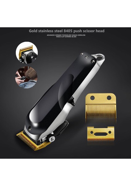 Wahl Magic Klips Kablosu ve Akülü Yedek Bıçak + Kesici Bıçak (Çelik Bıçak)-Altın (Yurt Dışından) modelleri