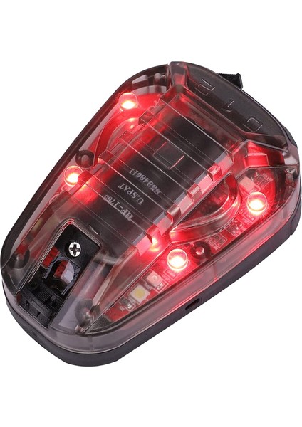 Kask Işığı Hayatta Kalma Sinyal Işığı Tanımlama Işığı Ir ve Görünür LED Kask Strobe Kask Işığı Açık Hava Sporları Için (Yurt Dışından)