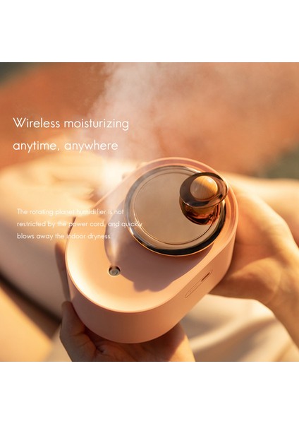 300ML Dönen Gezegen Nemlendirici Araba Sessiz Sprey Nemlendirme USB Şarj Su Yenileme Sevimli Gece Lambası Yeşil (Yurt Dışından) modelleri