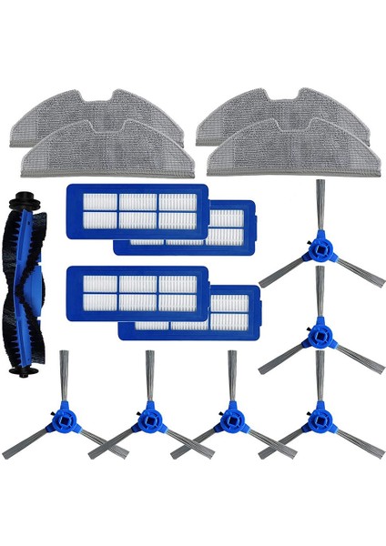 Yedek Parçalar Ana Fırça Yan Fırçalar Paspas Bezi Pedleri Filtreler Eufy G10 G30 Robotlu Süpürge Aksesuarları (Yurt Dışından)