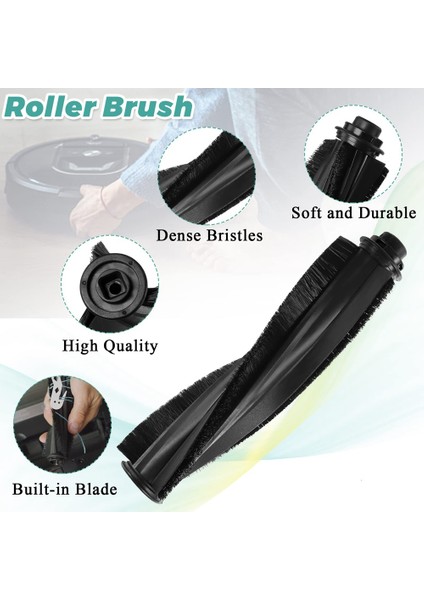 Yedek Rulo Fırça Yan Fırçalar Hepa Filtreler Shark S87 R85 RV850 Robotlu Süpürge Aksesuarları Için Uyumlu (Yurt Dışından)