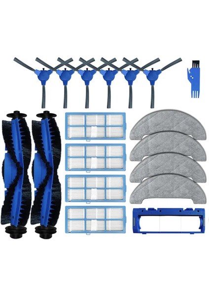 Hosome G9070 Robotlu Süpürge Için Yedek Yedek Parça Ana Yan Fırça Hepa Filtre Paspas Bez Mendil Aksesuarları (Yurt Dışından)