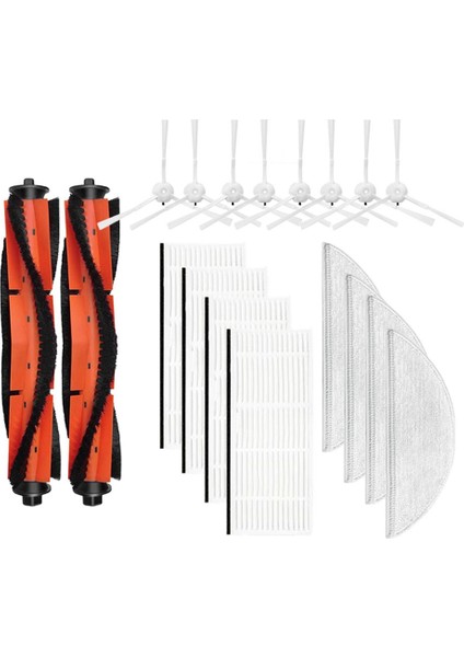 Xiaomi Lydsto R1/r1 Pro Robotlu Süpürge Yedek Yedek Parça Ana Fırça Yan Fırça Hepa Filtre Paspas Bez (Yurt Dışından)