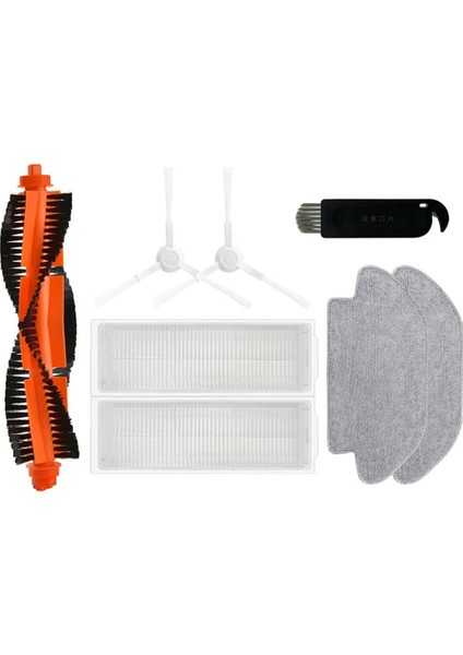 Xiaomi Mijia Robot Vakumlu Paspas 3c B106CN Yedek Parça Aksesuarları Ana Yan Fırça Hepa Filtre Paspas Bezi Bez Kapağı (Yurt Dışından)