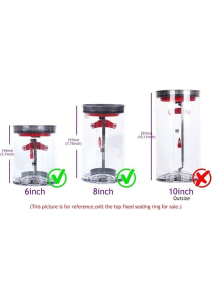 Dy-Son V11/SV14/SV15 Elektrikli Süpürge Parçaları Için Toz Kutusu Sızdırmazlık Halkaları, Dy-Son Çöp Kovaları ile Uyumlu 970050-01 (Yurt Dışından)