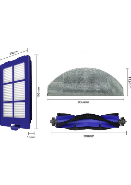 Yedek Parça Aksesuarları Ana Rulo Fırça Hepa Filtre Paspas Bezleri Anker Eufy Robovac X8 Serisi Hibrit Vakum (Yurt Dışından) fiyatları